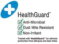 HealthGuard treated for dust mite resistance