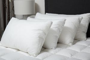 Commercial linen and pillows